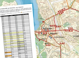Графіки руху і схема тролейбусних маршрутів